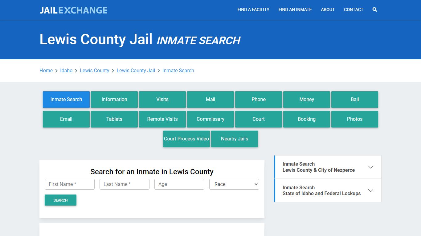 Lewis County Jail, ID Inmate Search: Roster & Mugshots